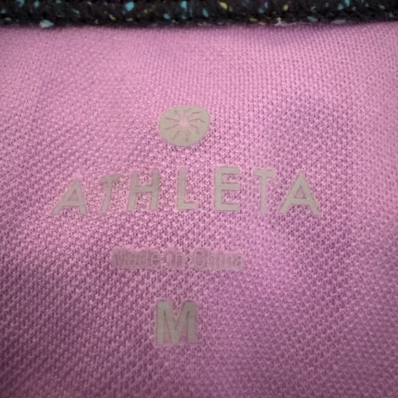 Athleta Geometric Bikini Bottoms Medium Aqua Purple Brown - Picture 3 of 5